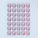 mr-and-mrs-pink-blossom-single-sticker-sheet-with-35-stickers-wedding-craft|LLMM020|Luck and Luck|2